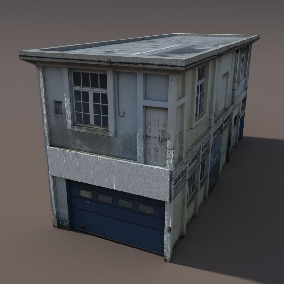 Derelict House Low poly 71 3D model_1