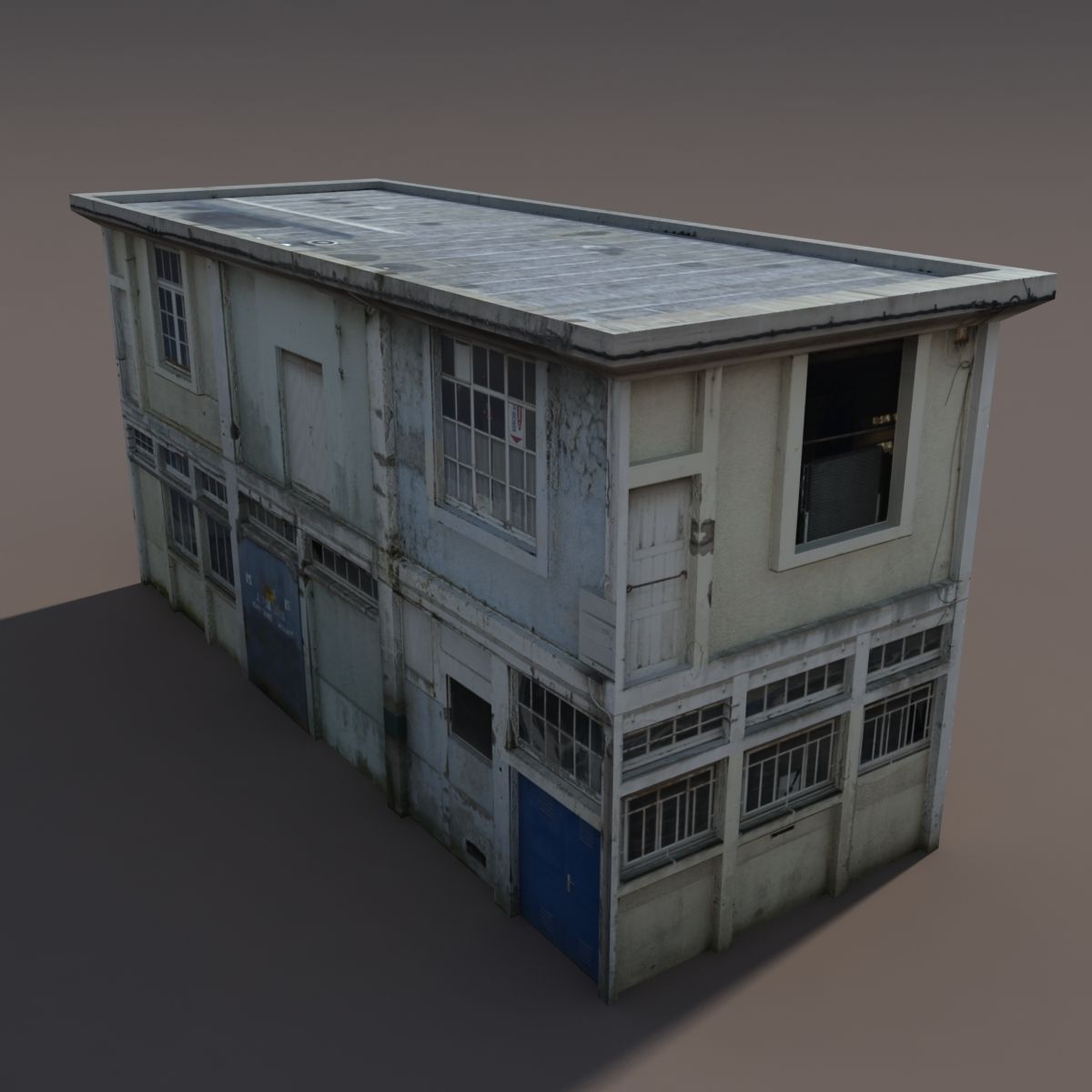 Derelict House Low poly 71 3D model_4