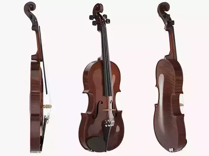 Dark Violin 3D model