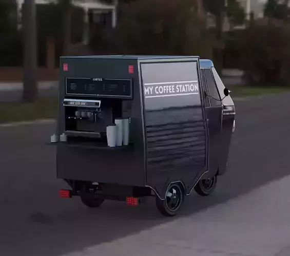 Piaggio Ape coffee van