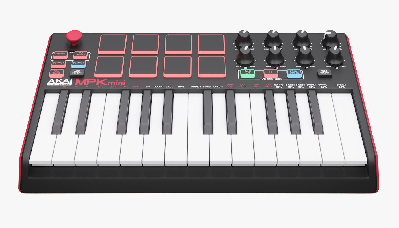 Akai MPK mini Mk2 3D model_1
