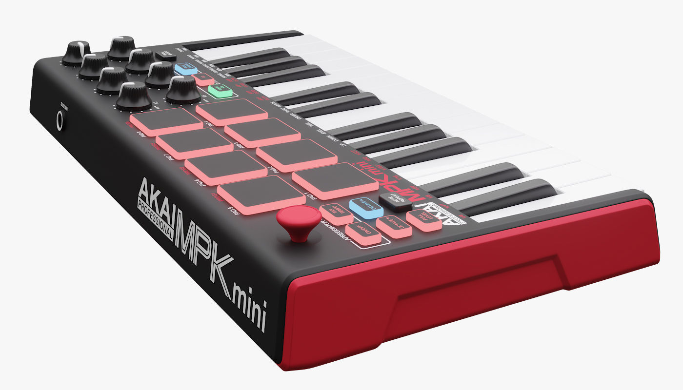 Akai MPK mini Mk2 3D model_7