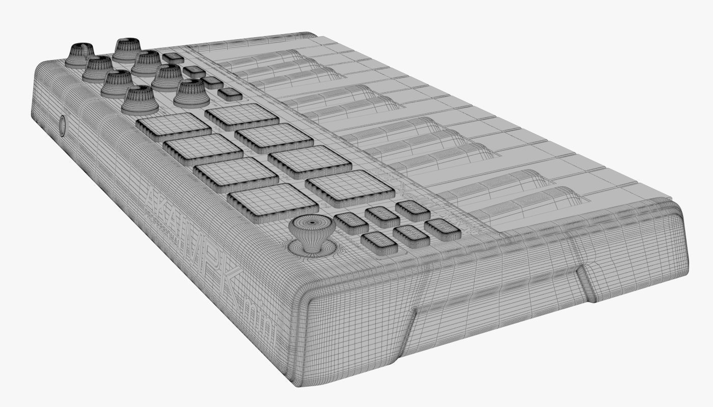 Akai MPK mini Mk2 3D model_8