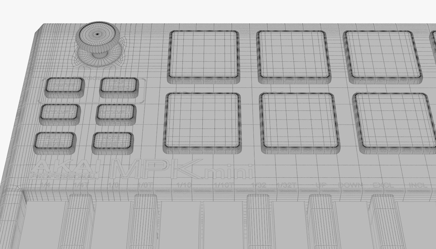 Akai MPK mini Mk2 3D model_14