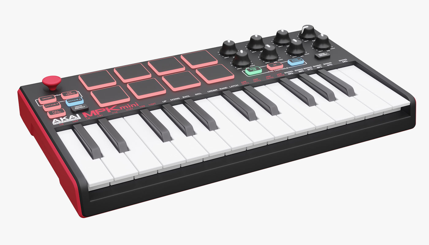 Akai MPK mini Mk2 3D model_3