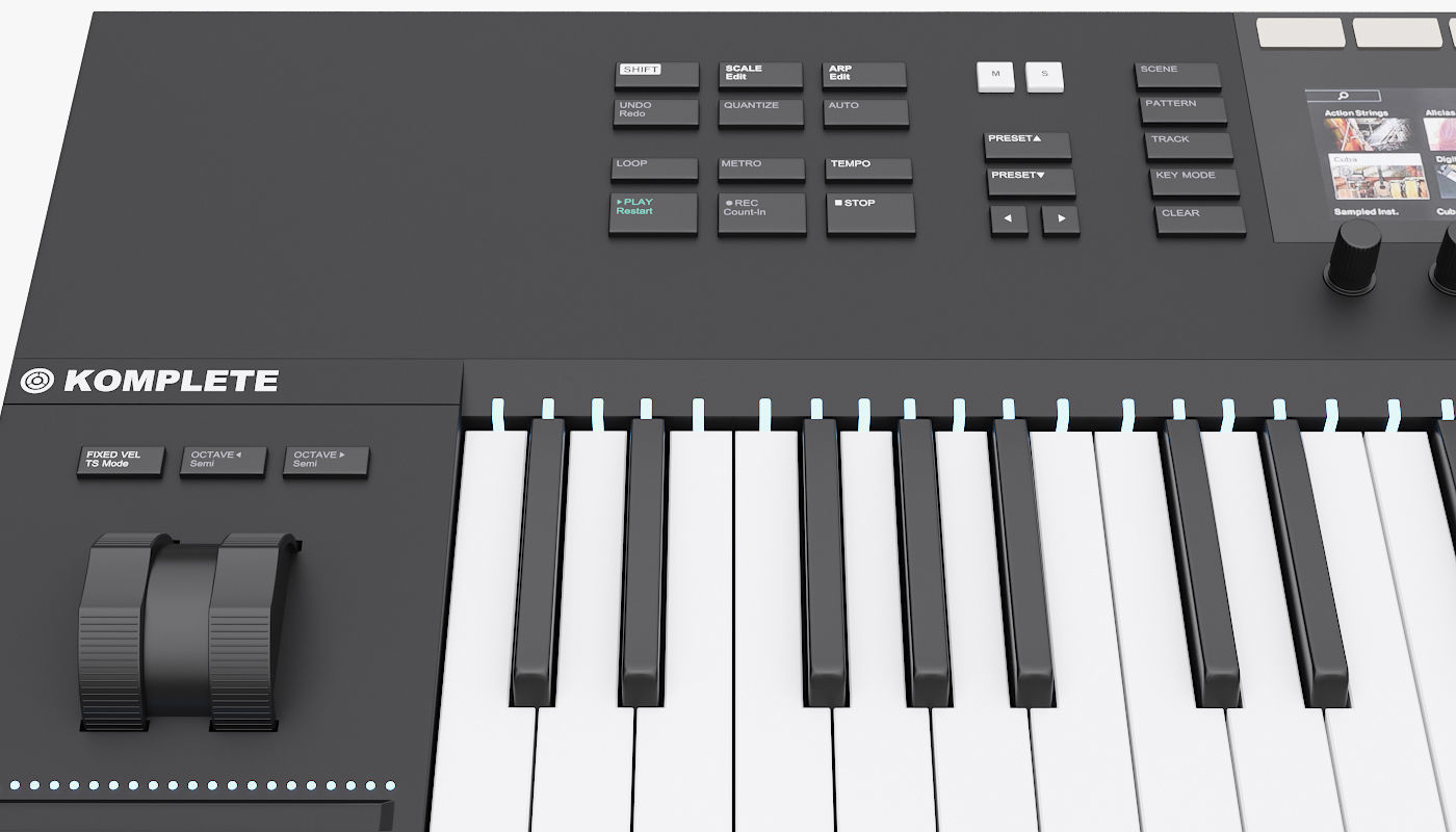 Native Instruments Komplete Kontrol S49 MK2 3D model_11