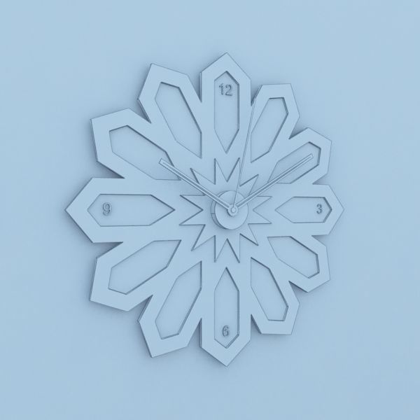 Traditional Moroccan Clock 3D model_4