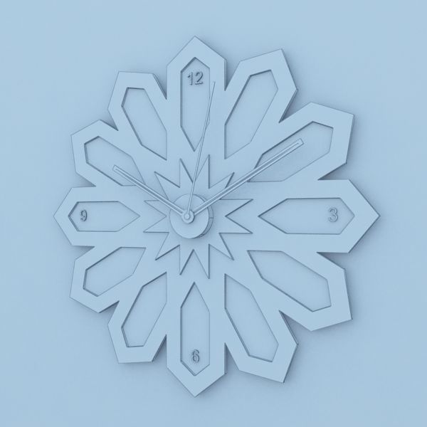 Traditional Moroccan Clock 3D model_5