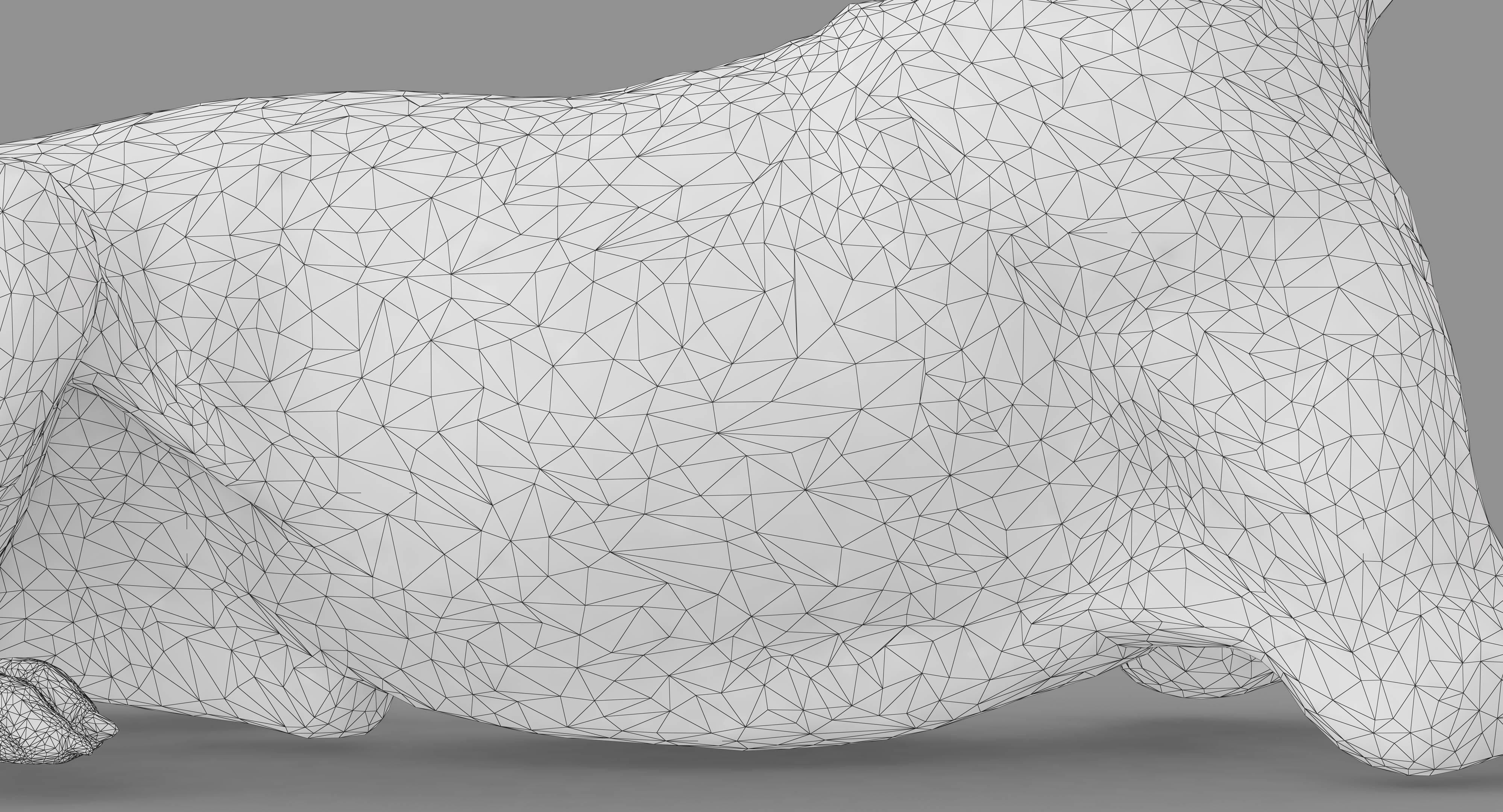 Dalmatian Lying Dog Low-poly 3D model_24