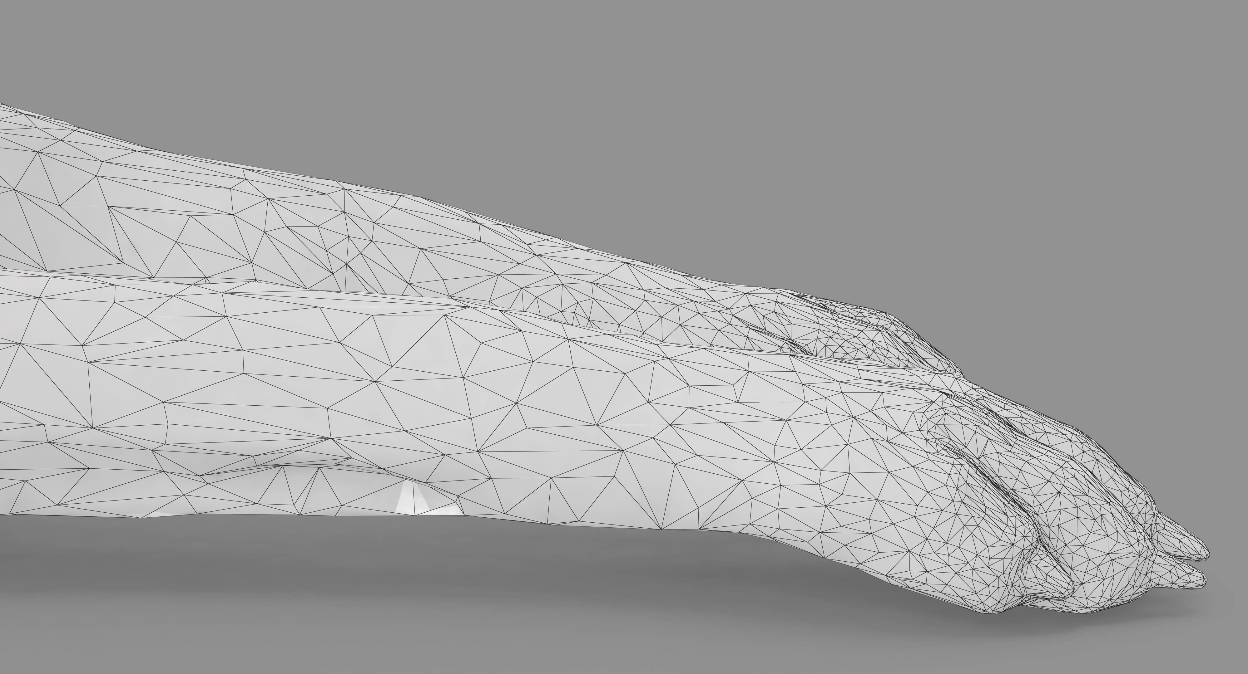 Dalmatian Lying Dog Low-poly 3D model_16