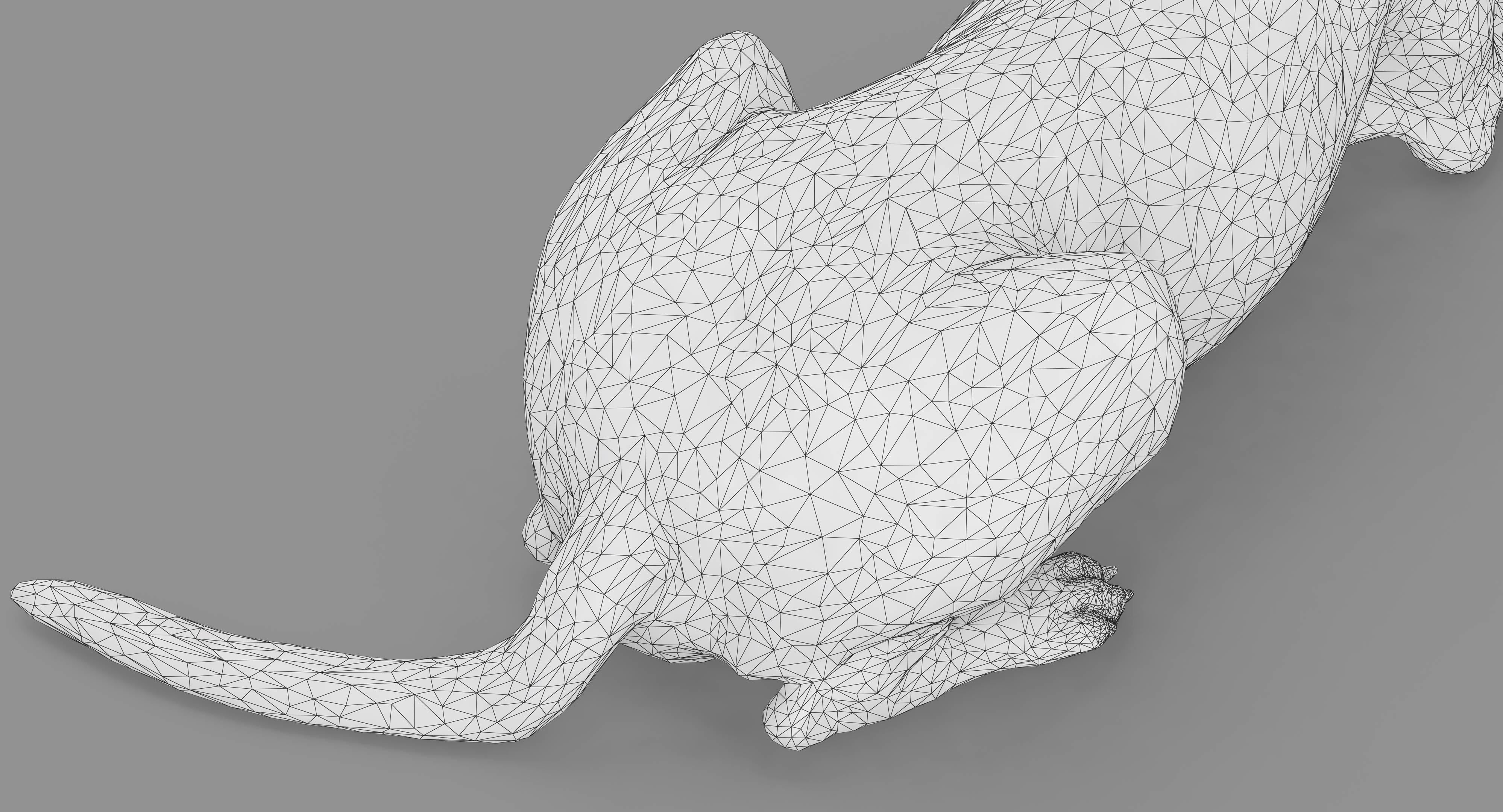 Dalmatian Lying Dog Low-poly 3D model_34