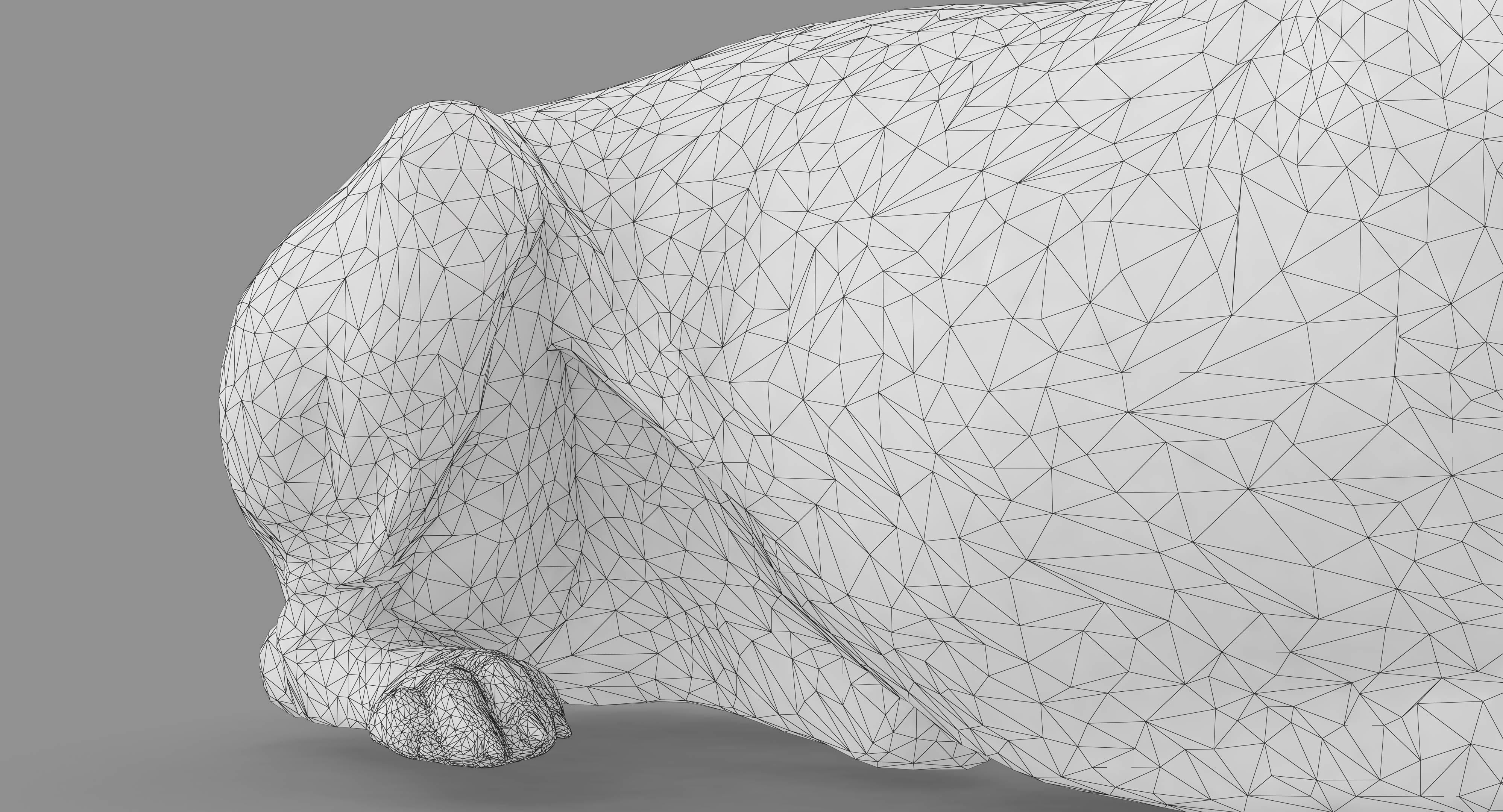 Dalmatian Lying Dog Low-poly 3D model_30