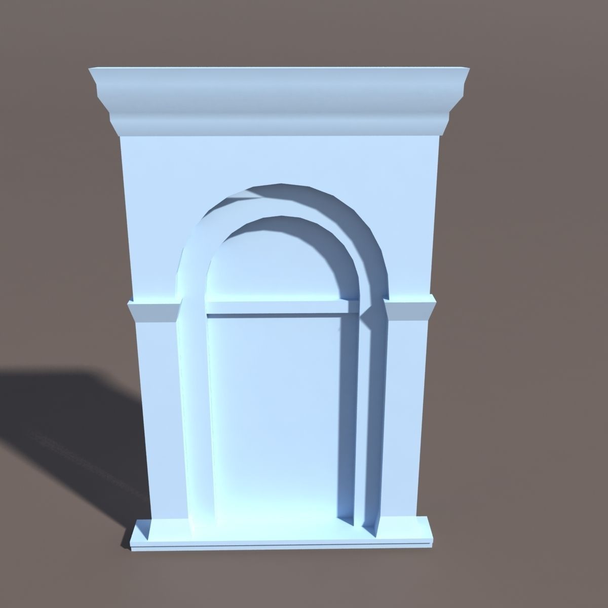 Door portal Low poly 89 3D model_4