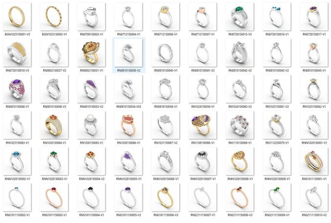 BULK-STL-RING 71 Files 3D print model
