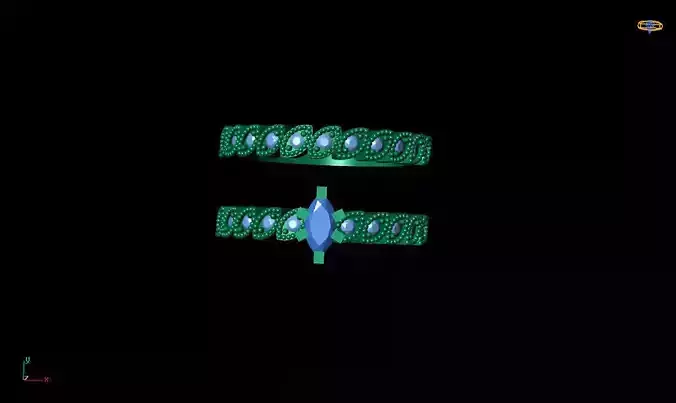 twin rings  3D print model