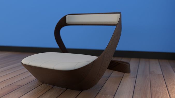 organic chair design 3D model