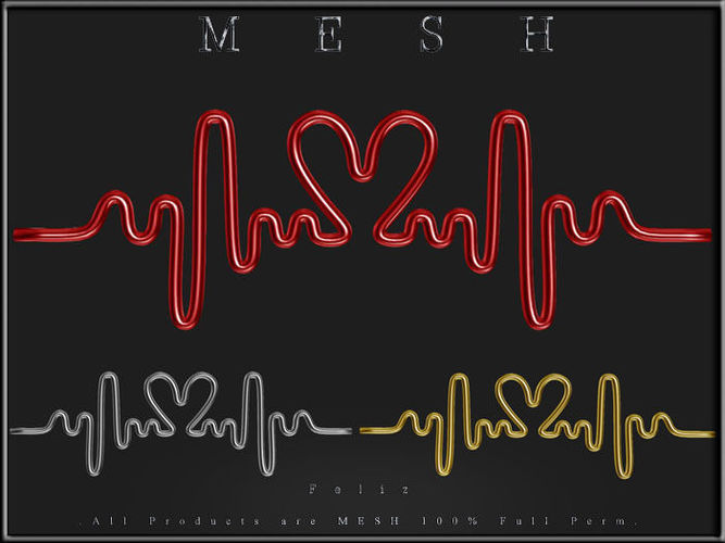 Love heart beat  3D model