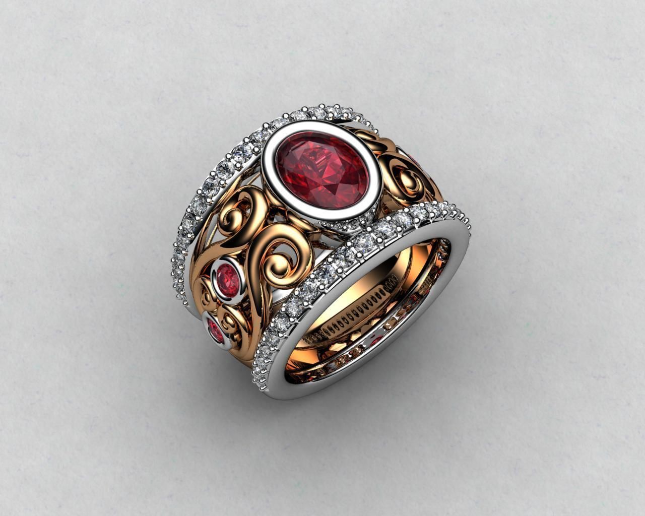 BULK-3DM-With Gems-MIX 18 Files 3D print model_3