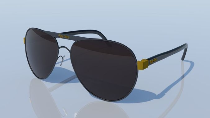 Sunglasses Low-poly 3D model