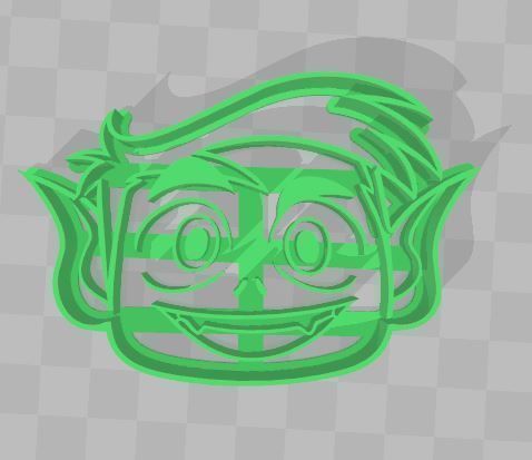 Teens Titans Go 5 Piece Set of Cookie Cutters Cortantes 3D print model_15