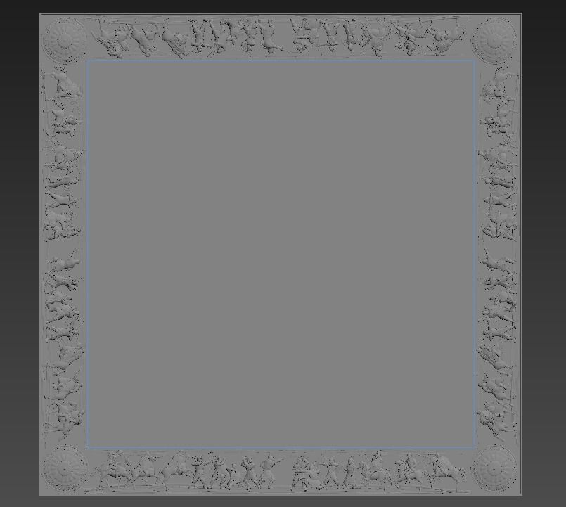 chess table 3D print model_1