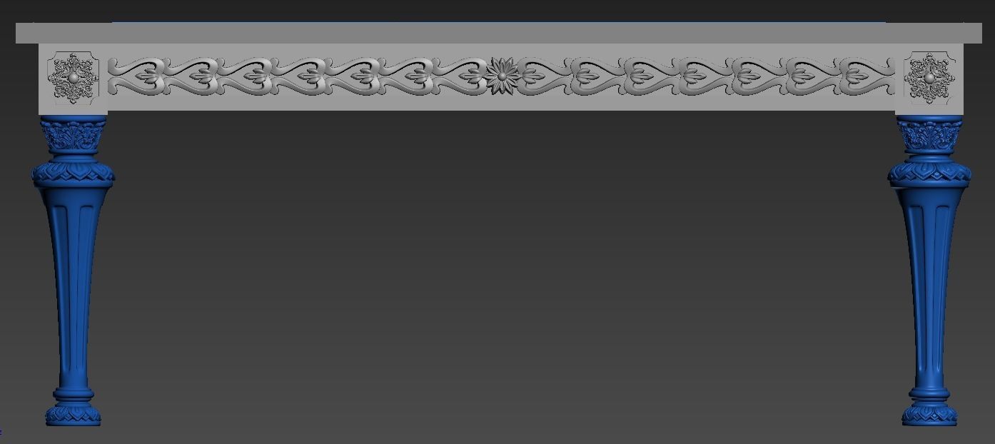 chess table 3D print model_2