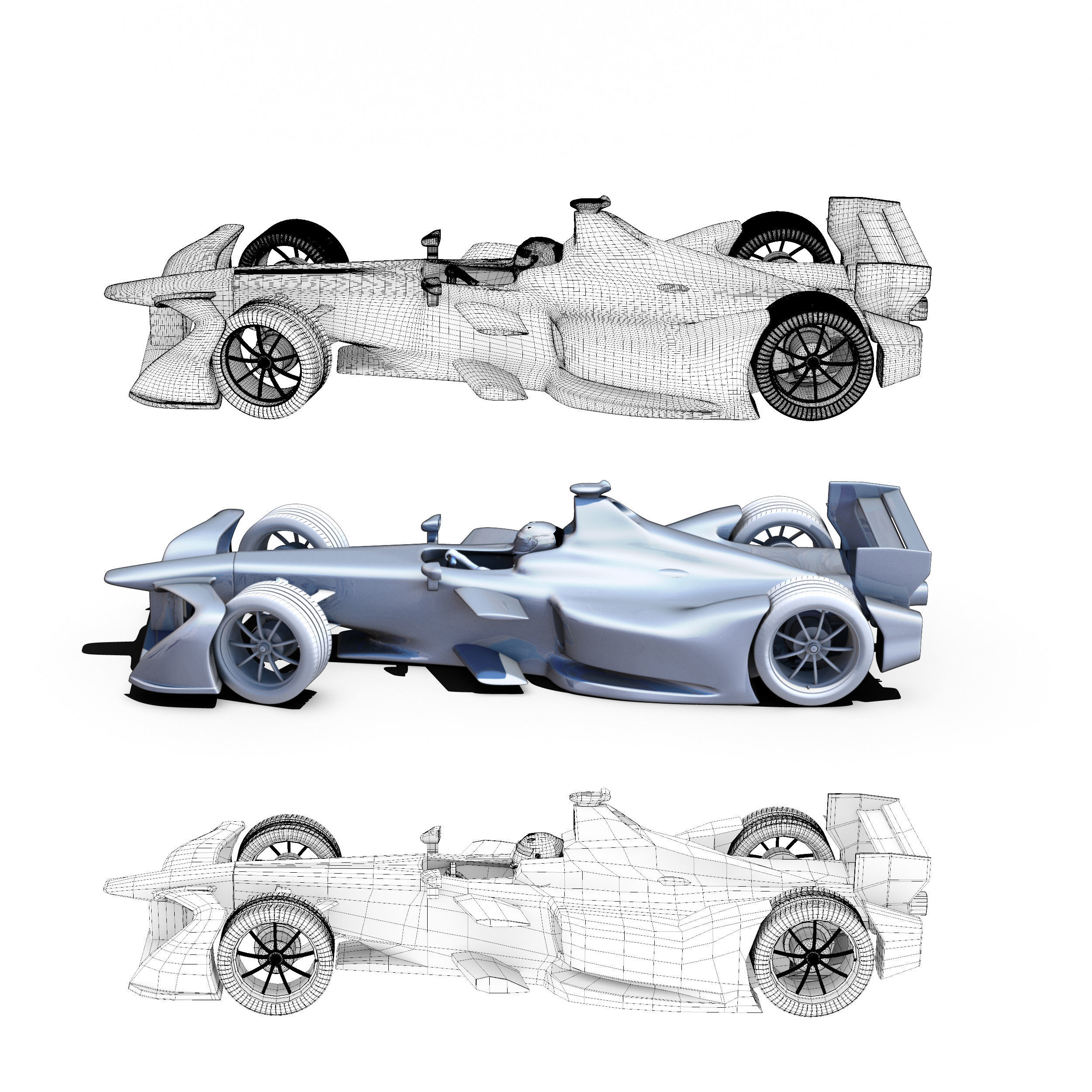 Spark SRT 01E Low-poly 3D model_4