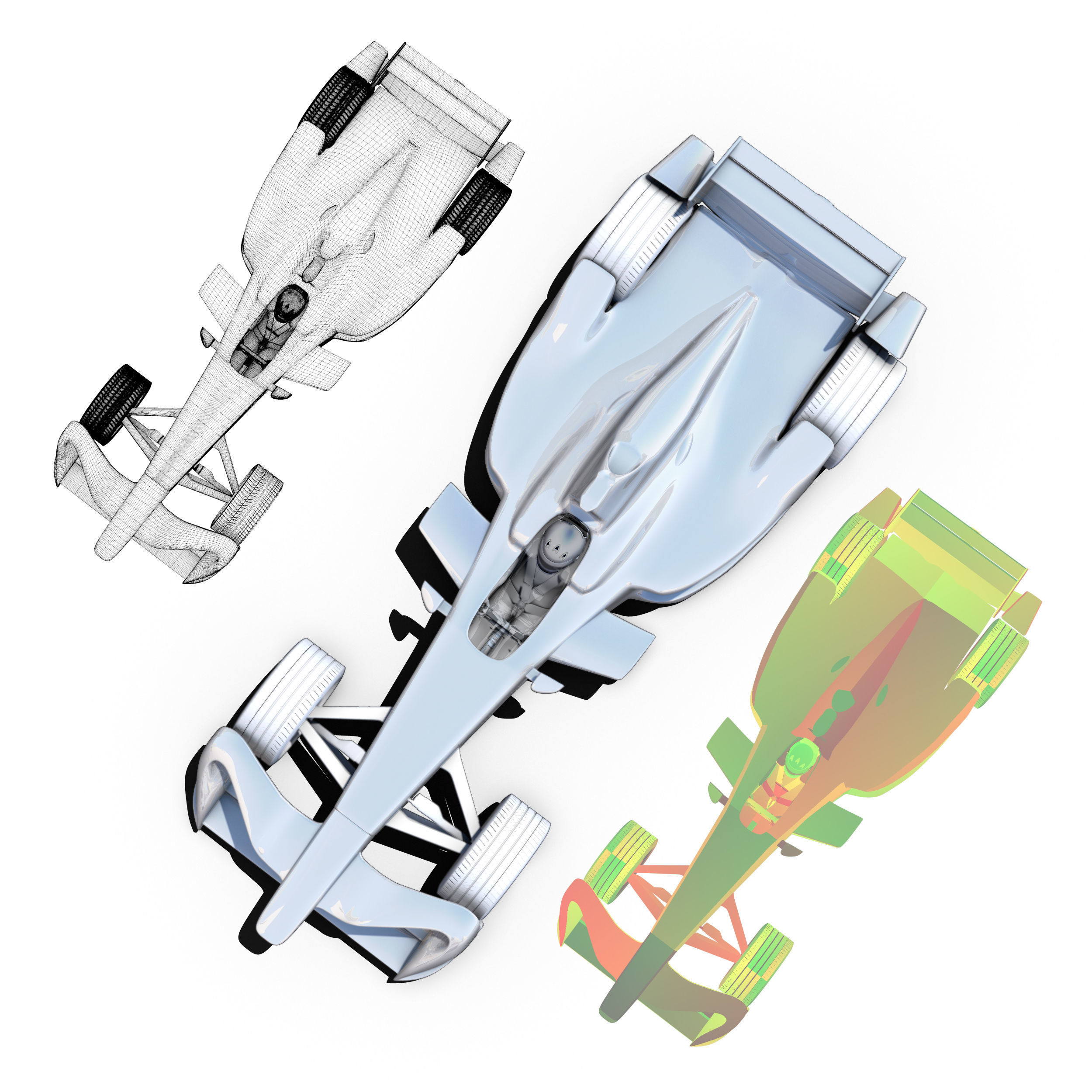 Spark SRT 01E Low-poly 3D model_3