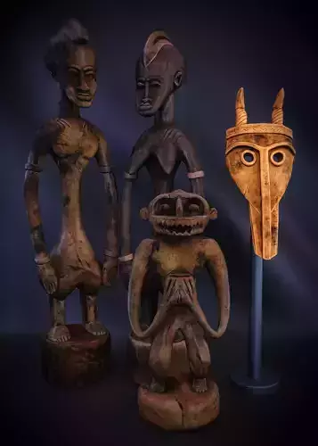 African Figures 3D model