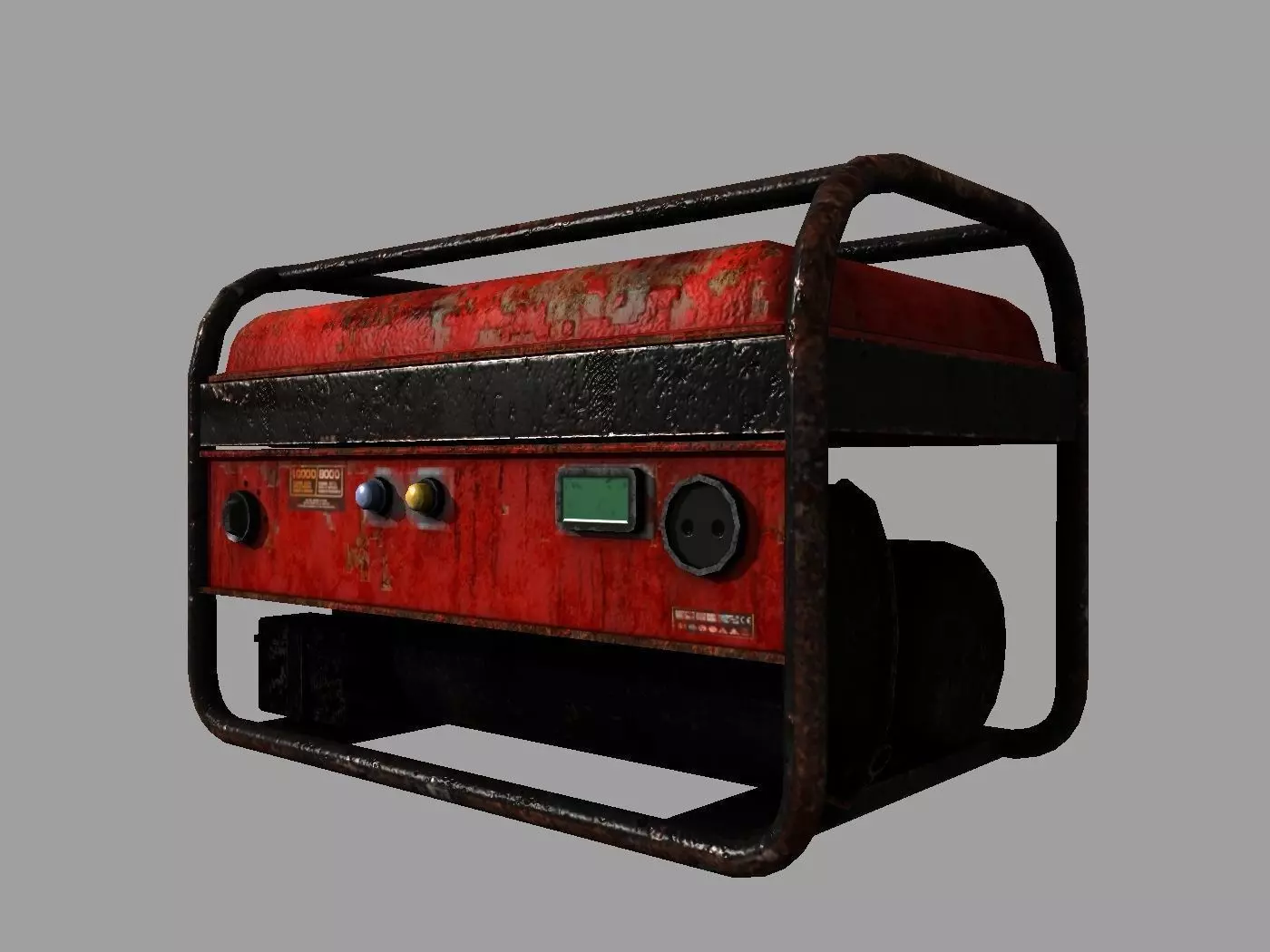Generator portable Free low-poly 3D model