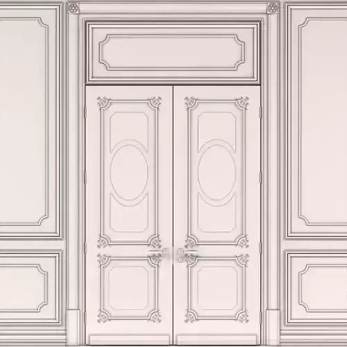 Provence double doors with panels