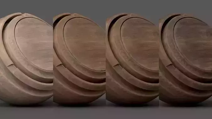 Substance Painter Wood 1 Smart Material Texture