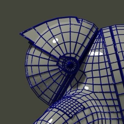 astronaut suit Low-poly 3D model_8