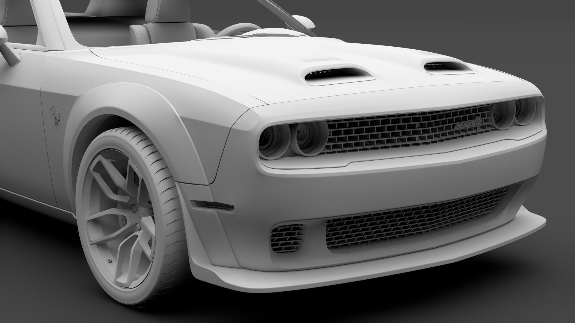 Dodge Challenger SRT Hellcat Redeye Widebody LC 2020 3D model_15
