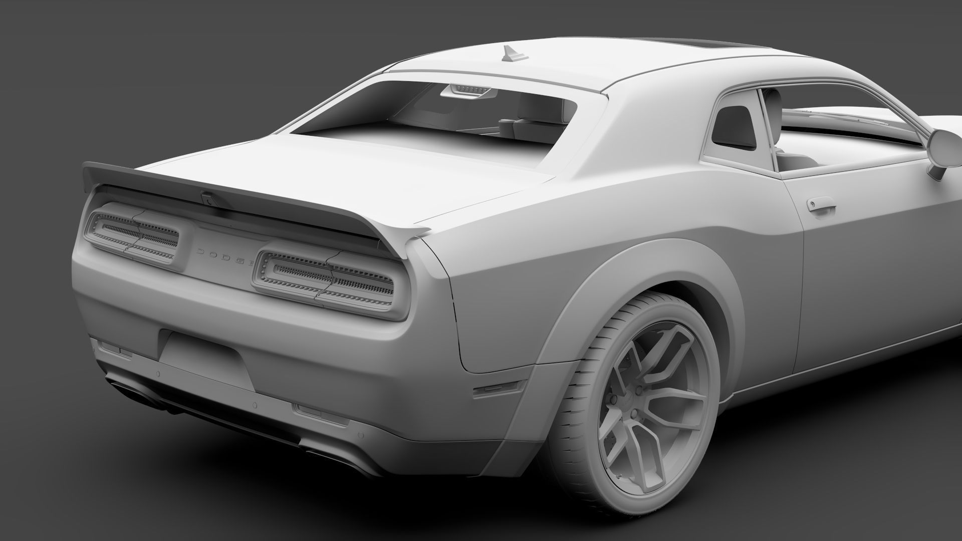Dodge Challenger SRT Hellcat Redeye Widebody LC 2020 3D model_13
