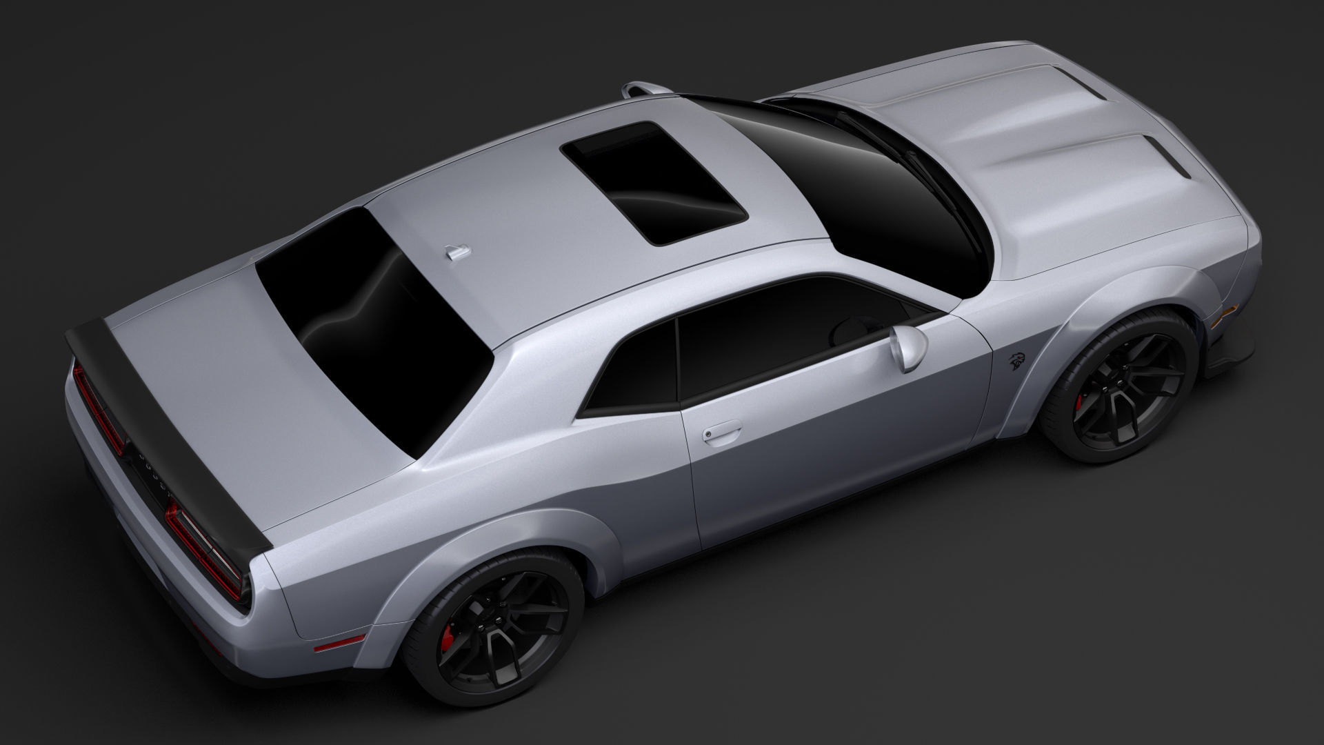 Dodge Challenger SRT Hellcat Redeye Widebody LC 2020 3D model_9