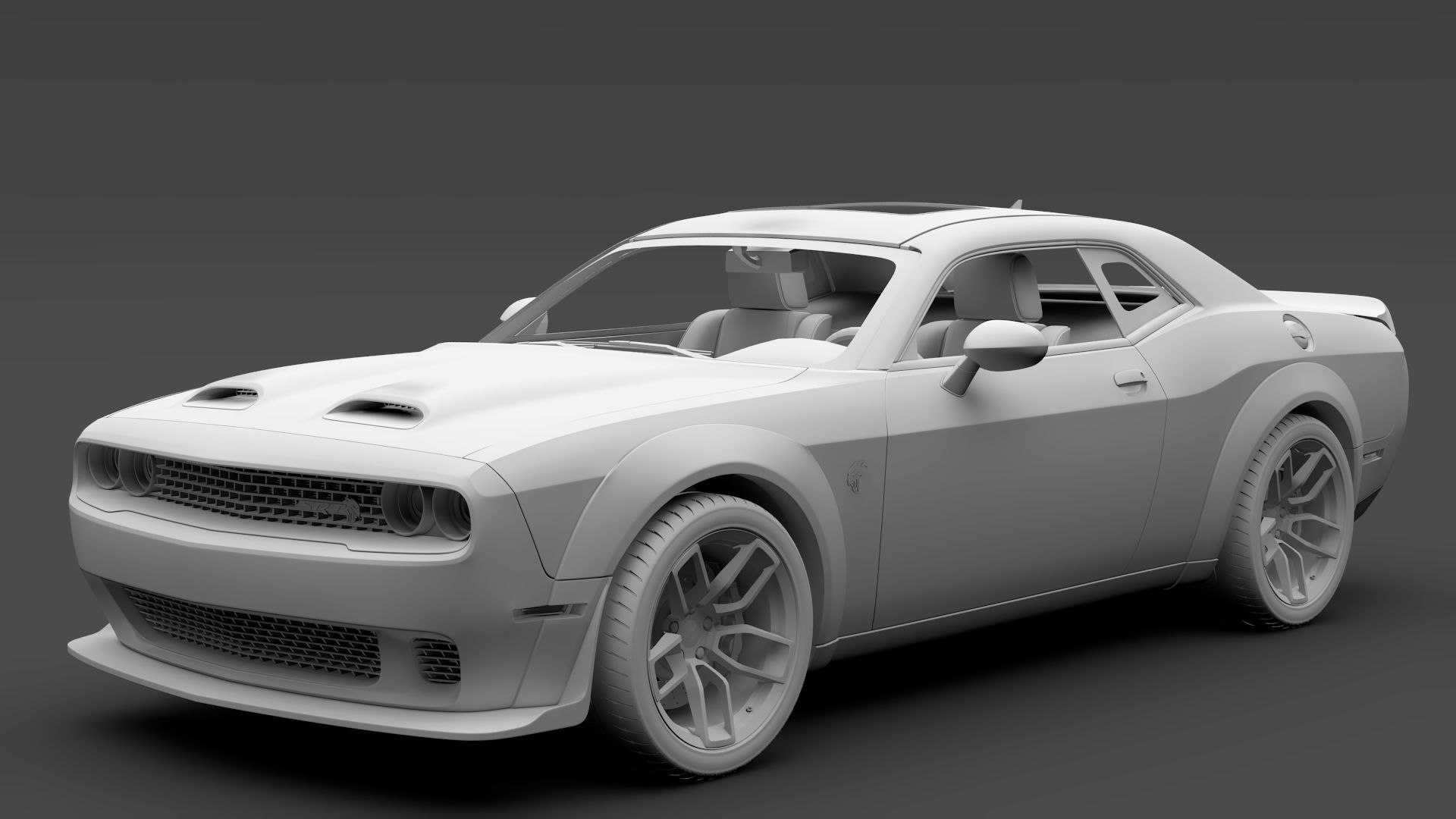 Dodge Challenger SRT Hellcat Redeye Widebody LC 2020 3D model_12