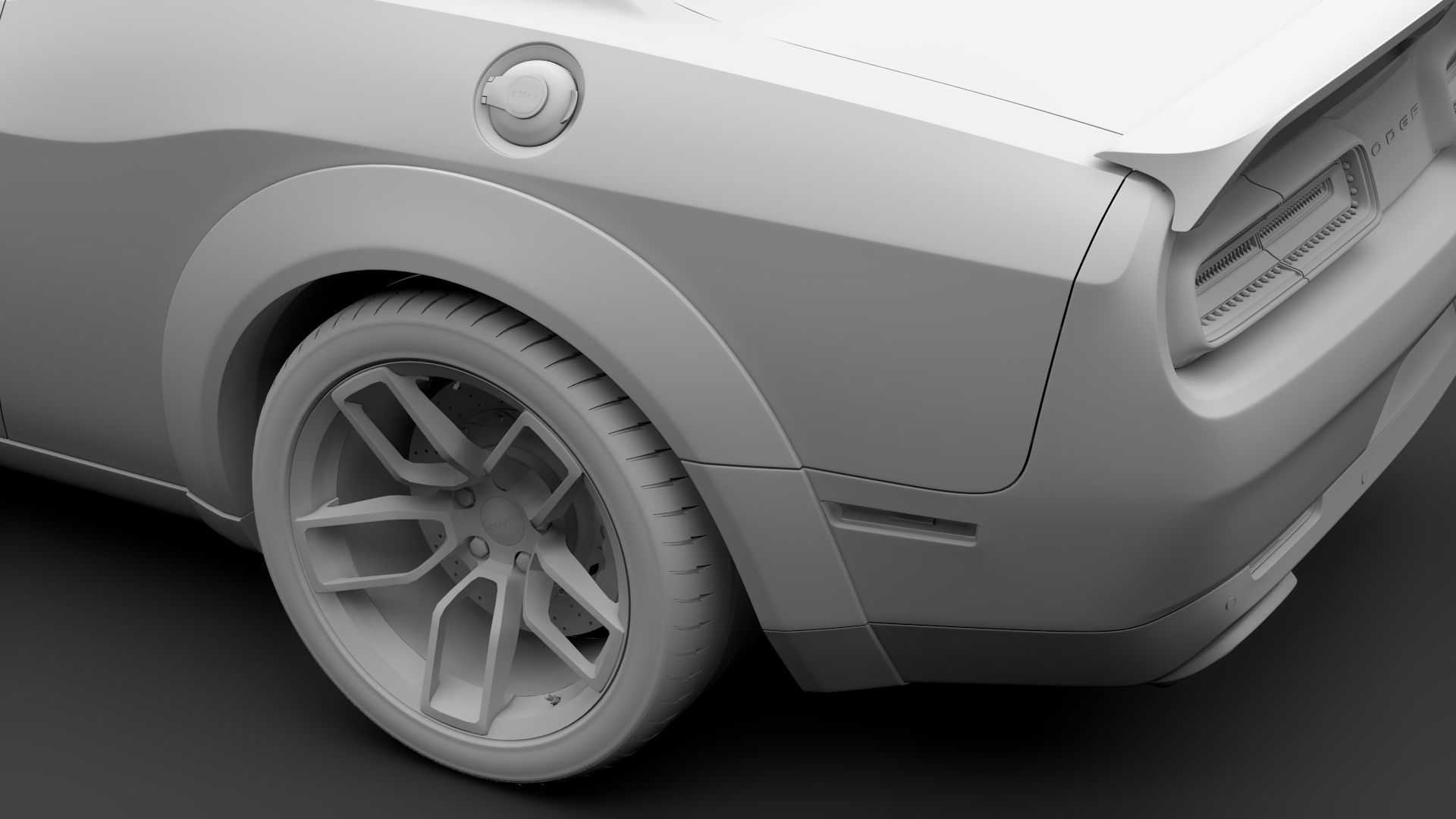 Dodge Challenger SRT Hellcat Redeye Widebody LC 2020 3D model_16