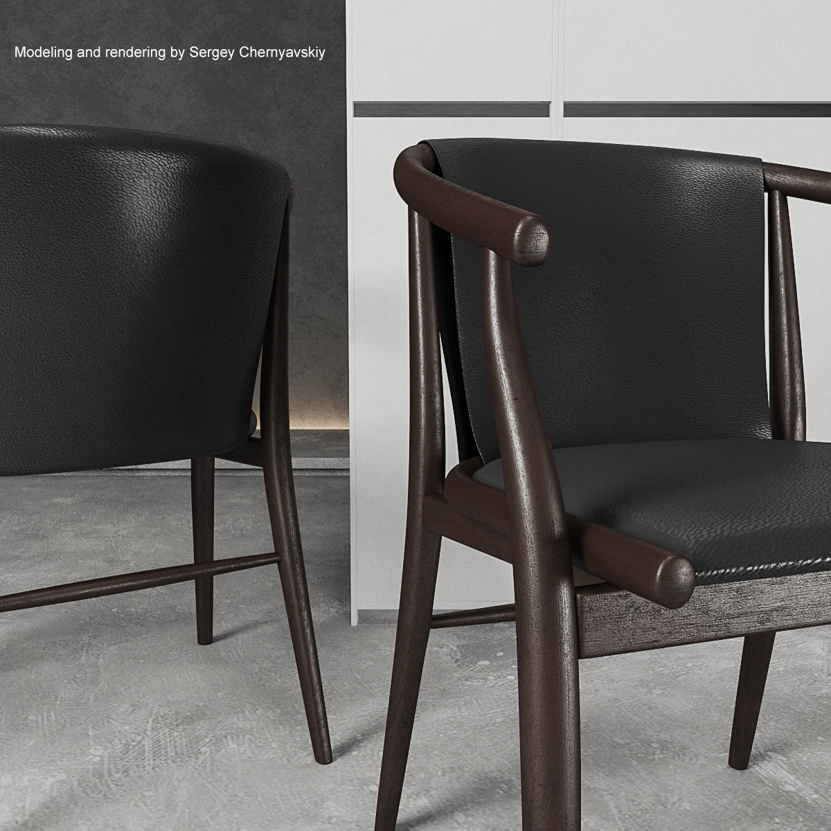 Chairs Jens set 3D model_15