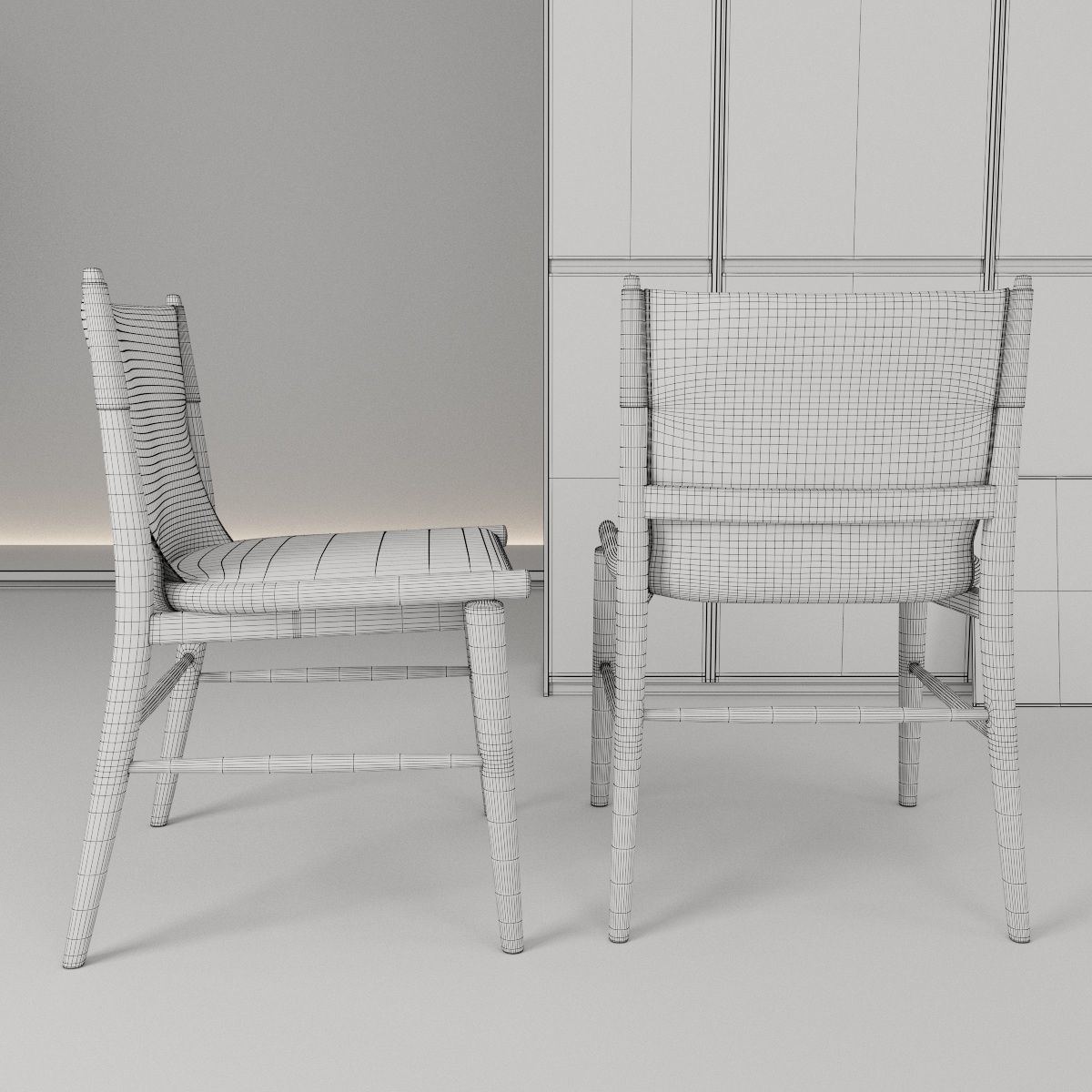Chairs Jens set 3D model_5