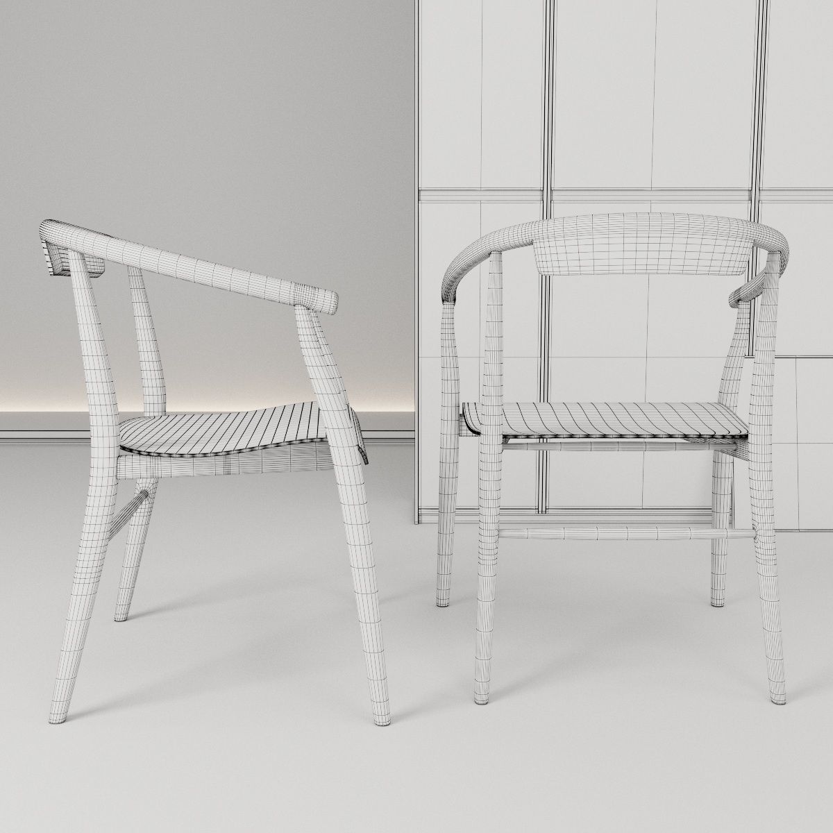 Chairs Jens set 3D model_23