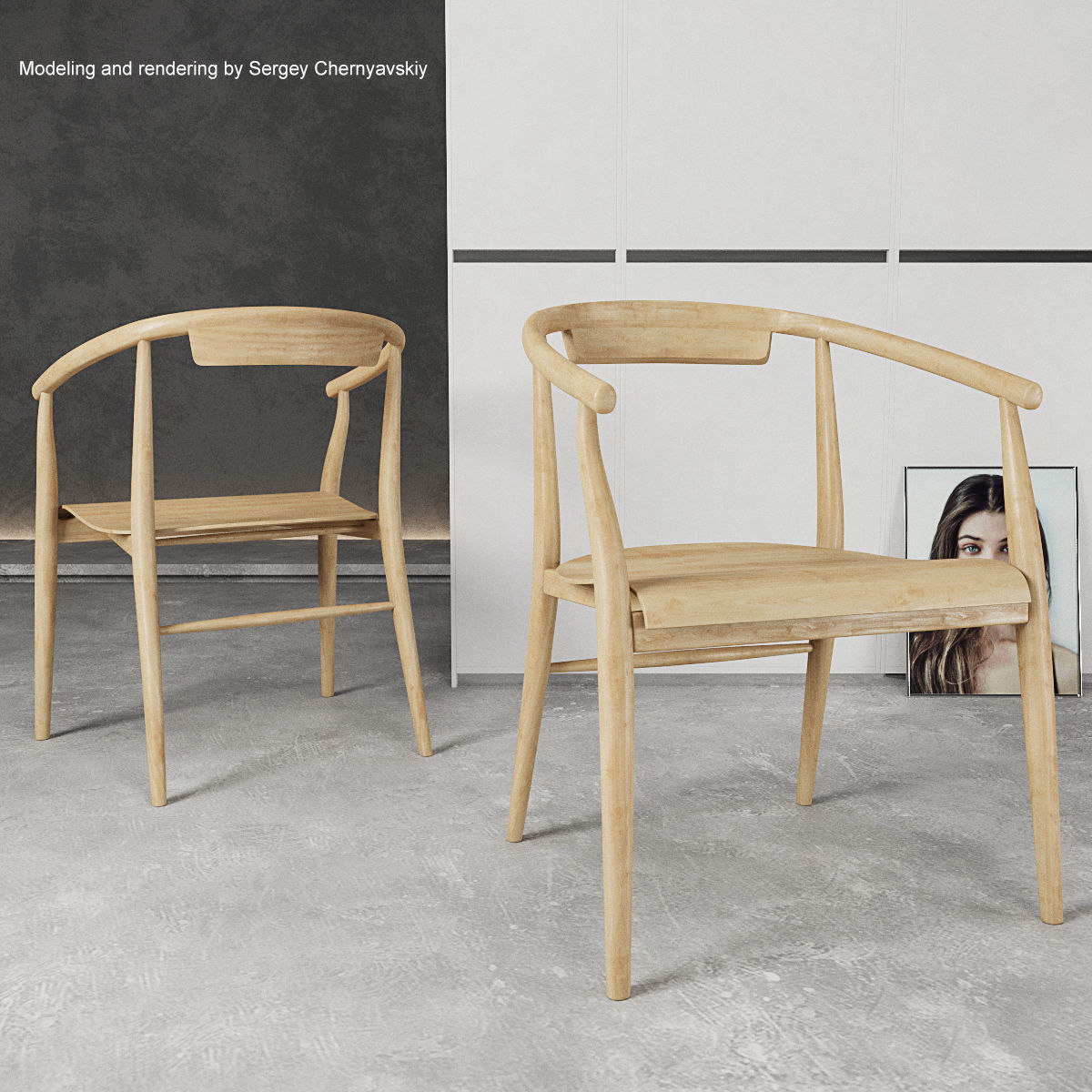 Chairs Jens set 3D model_19