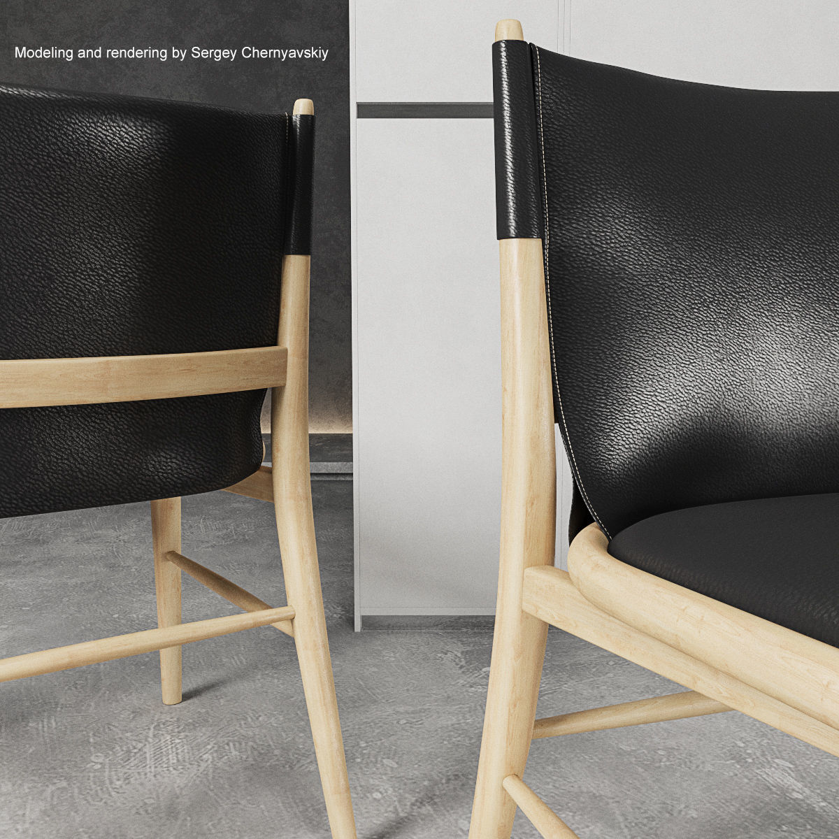 Chairs Jens set 3D model_3