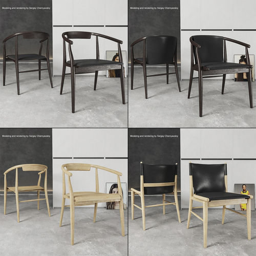 Chairs Jens set 3D model