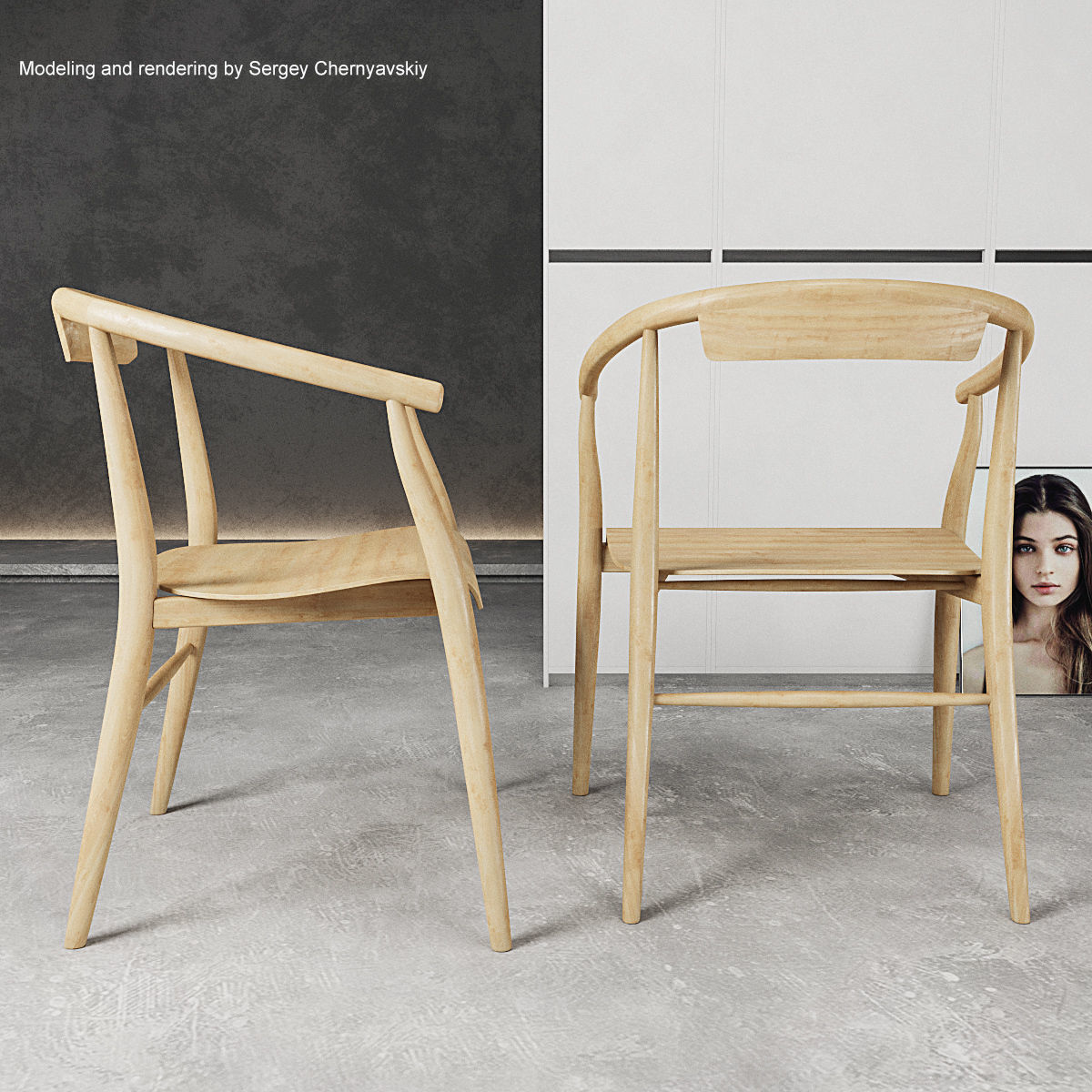 Chairs Jens set 3D model_20