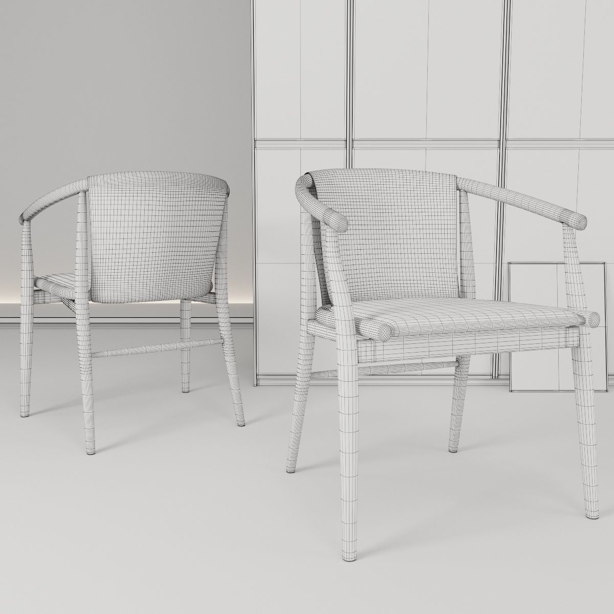 Chairs Jens set 3D model_16