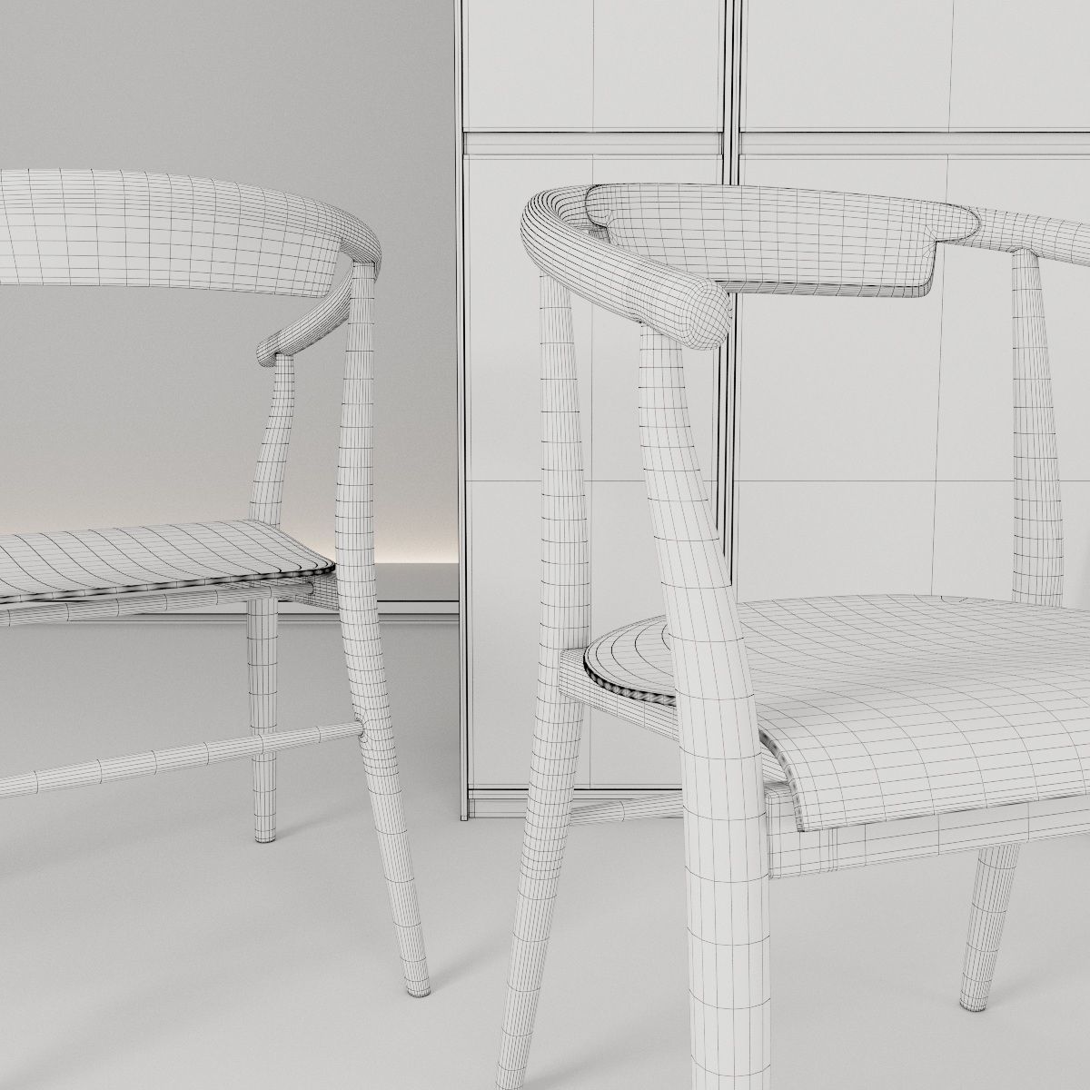 Chairs Jens set 3D model_24