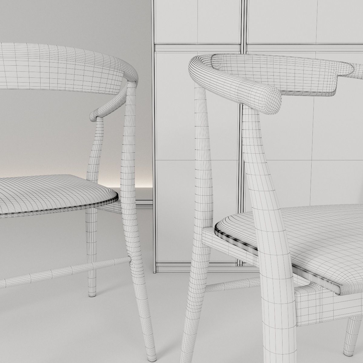 Chairs Jens set 3D model_12
