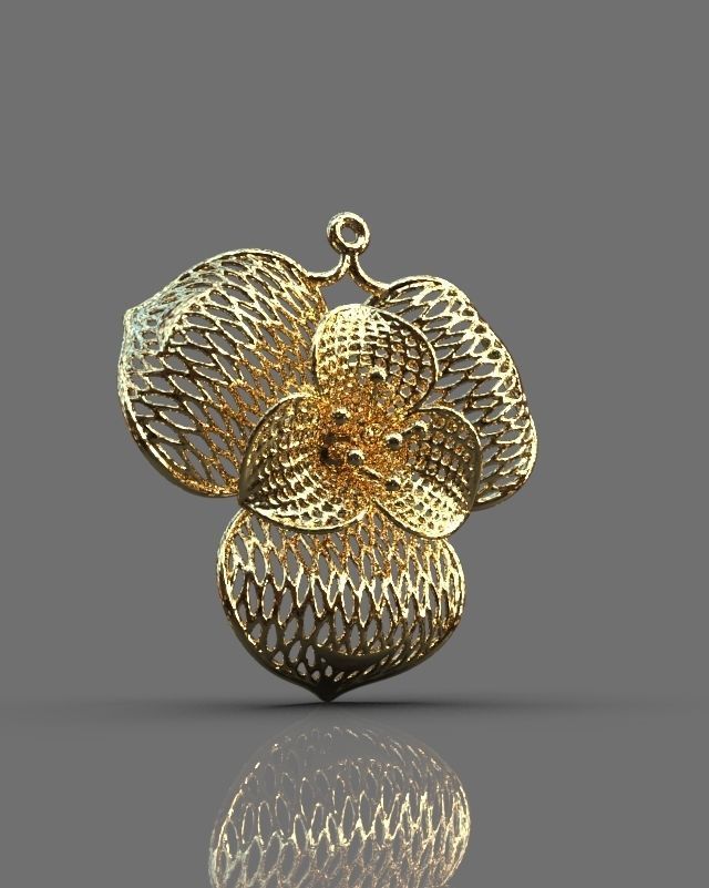 Floral ring 3D print model_2