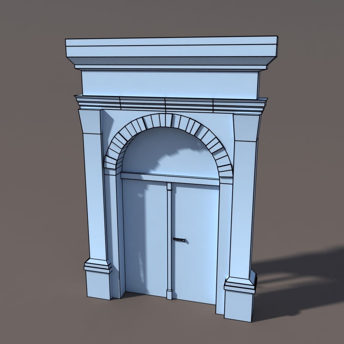 Door Portal Low Poly 79 3D model_3
